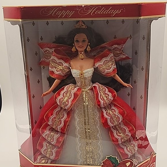 Happy Holidays 1997 10th Anniversary Special Edition Barbie Doll Mattel #17832 - Picture 1 of 11